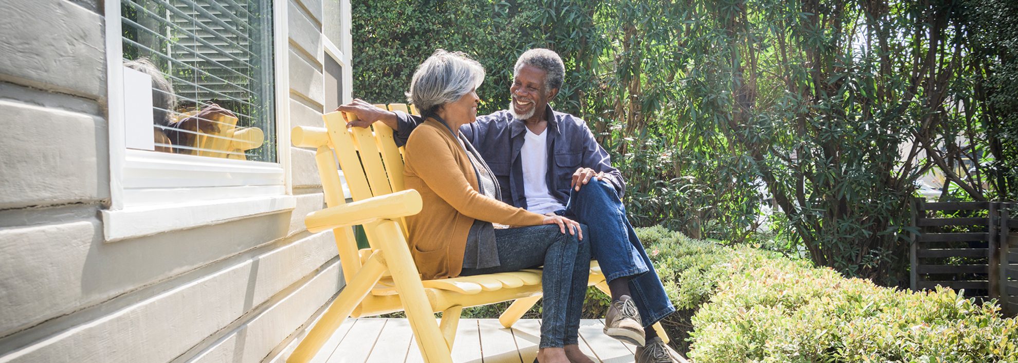 couple sitting on deck